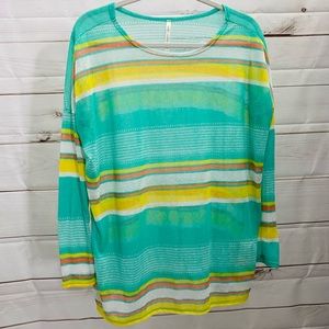 Bright colored long sleeve top/tunic